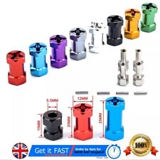 4Pcs 12MM Wheel Hub Hex Adapter 15/20mm Extension Extender 1/10 RC SCX10 ii UK