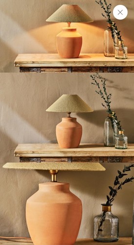 Nkuku khar terracotta table - khar,