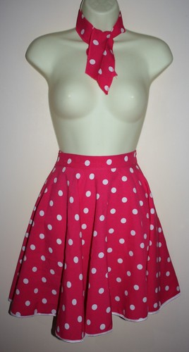 Girl pink white polka - &,