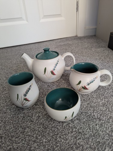 Denby greenwheat tea set - denby,