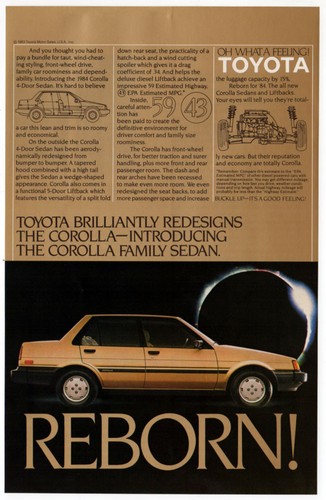 1984 toyota corolla - toyota, 4-door