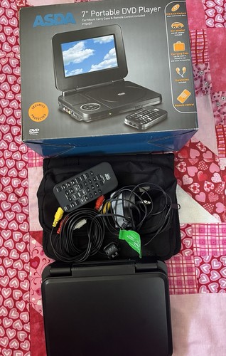 Portable dvd player asda - asda, 7in