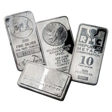 10 oz Silver Bar - Random