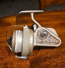 Vintage J. W. Young & Sons Ambidex Casting Reel Made In England