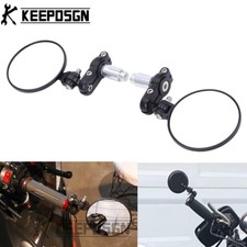 7/8" End Rear View Mirror For YAMAHA XS750 XSR700 XSR900 XS1000 SR400