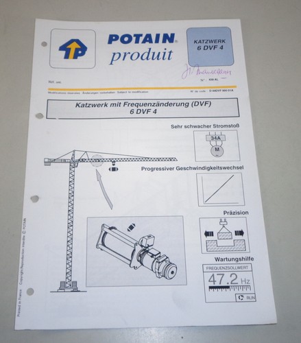 Product data sheet potain - data,