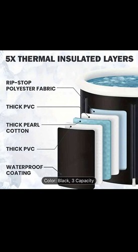 Ice bath plunge - ice,