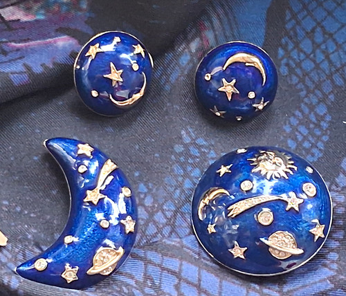 Vintage cabouchon astrology - vintage,