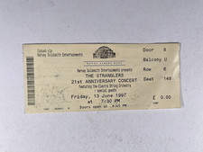 The Stranglers Concert Ticket Royal Albert Hall 21st Anniversary June 1997