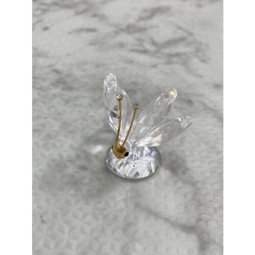 Swarovski butterfly engraved