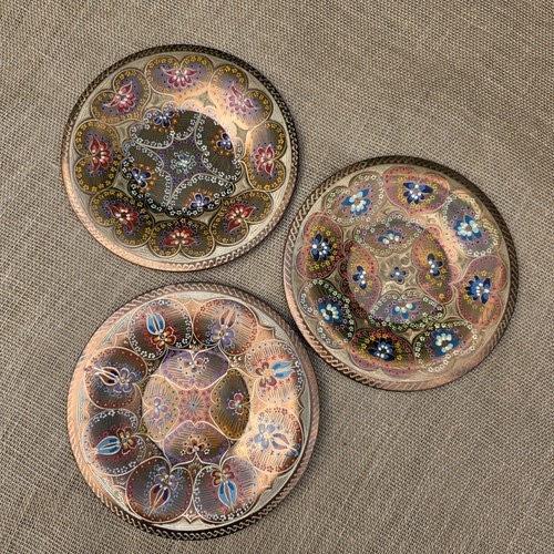 Copper handpainted wall - copper,