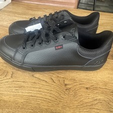 Kickers Tovni Lo Padded Shoes Men's Uk 8/Eur 42 Black Leather New