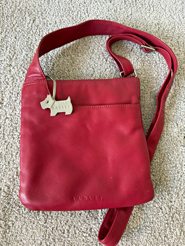 Radley red leather - leather, crossbody