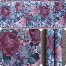 X2 90s Vintage Wallpaper BORDERS Rolls 80s  floral chintz flowers peony roses