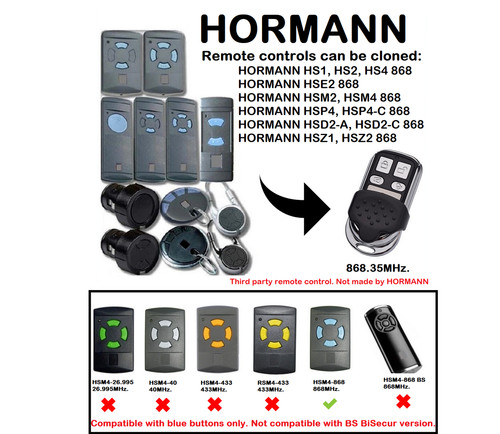 Hormann garage door remote - garage,