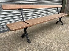 Antique Railway Station Bench Seating Cast Iron Base
