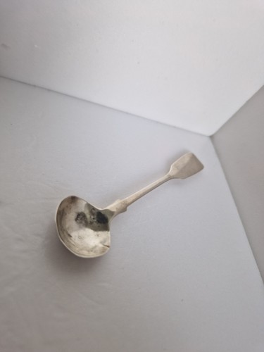 Sterling silver salt spoon - silver,