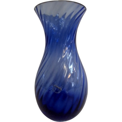 Dartington crystal blue swirl - crystal,