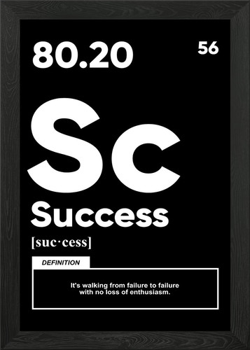 Success periodic table element - success,