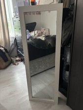 JewelleryCabinet Lockable Jewellery Armoire W/ Mirror Cosmetic Storage WallMount