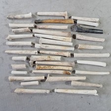 Antique Clay Pipe Stem Parts