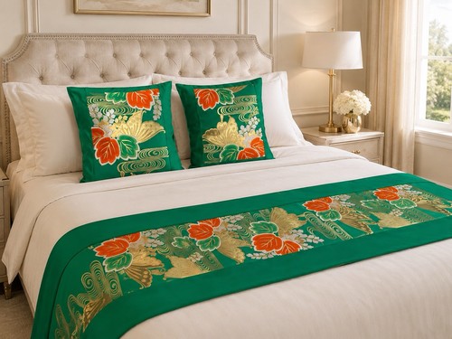 Luxury japanese obi - japanese, bed