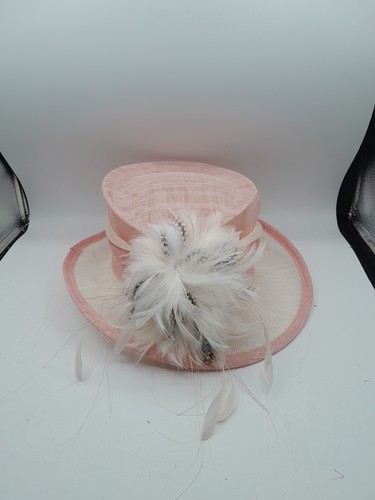 Pink sinamay pillbox - pink,
