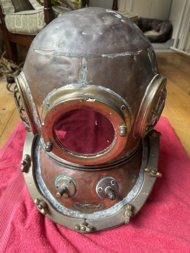 Diving helmet copper brass - diving,