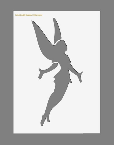 Fairy melinex stencil - fairy,