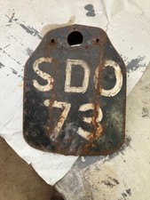 Old British Motorcycle Number