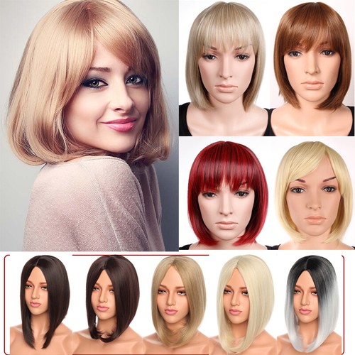 Colored bob wigs with - colored,