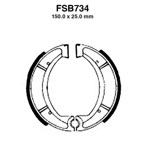 Pair ferodo fsb734 brake - pair,