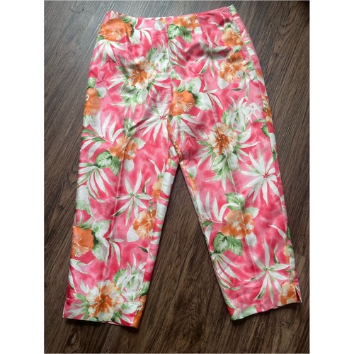 Silk tropical floral cropped - silk,