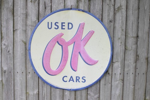 Used cars dealer sign - ok,