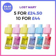 Lost Mary BM6000 Pods Prefilled Replacement Refills | 6000 Puffs | 40 Flavours