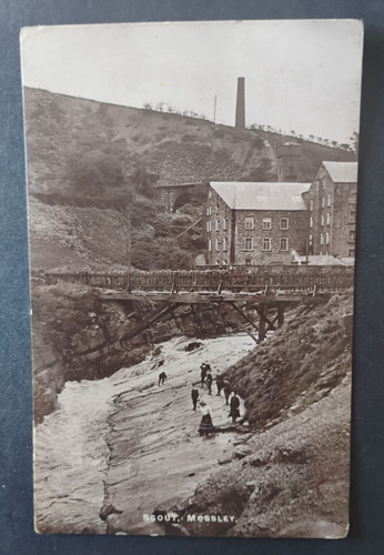 Scout mossley 1916 real photo - mossley,