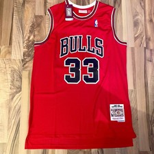 Chicago Bulls 1997/98 Red Pippen #33 NBA Jersey Size L