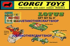 Corgi Toys GS 37 Gift Set Lotus Elan Racing Team A3 Poster Leaflet Advert Sign
