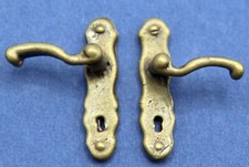 Pair Of Antiqued Brass Style