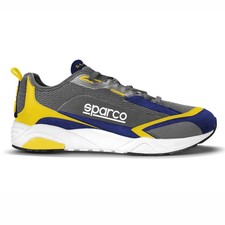 Sparco S-Lane Shoes Grey/Yellow/Blue - UK 7 (Eur 41) - Low Cut / Leisure Driving