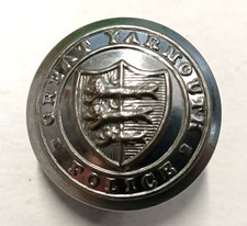 Vintage Obsolete Great Yarmouth Police Large 24mm Uniform Button