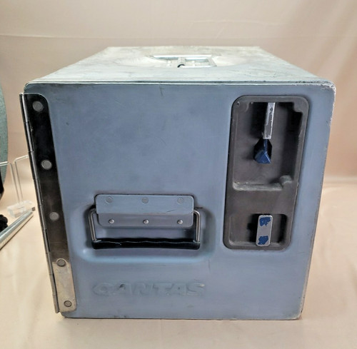 Qantas aircraft galley box - aircraft,
