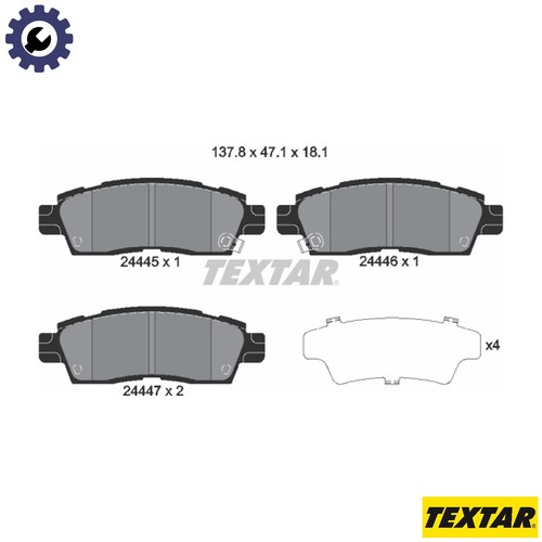 Brake pad set disc - pad,