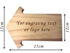 Personalised Wooden arrow sign