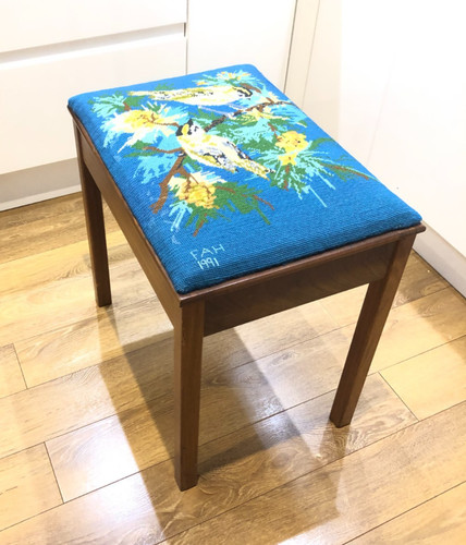 Vintage tapestry embroidered - tapestry,