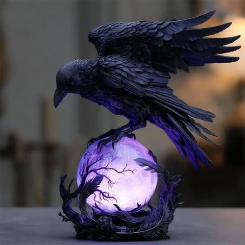 Spooky raven moonlight led - spooky, raven's