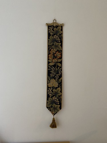Vintage tapestry bell - vintage, pull