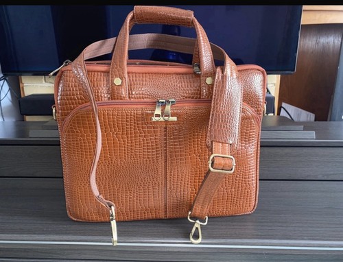 Genuine leather laptop bag - genuine,