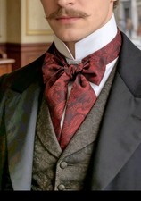 Burgundy Red Silky Paisley