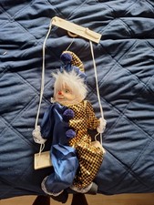 Vintage Swinging Clown Puppet